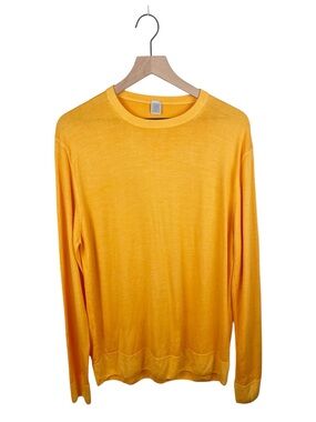 Eleventy Platinum Special Collection Sweater Wool Silk Men's Size XXL Yellow